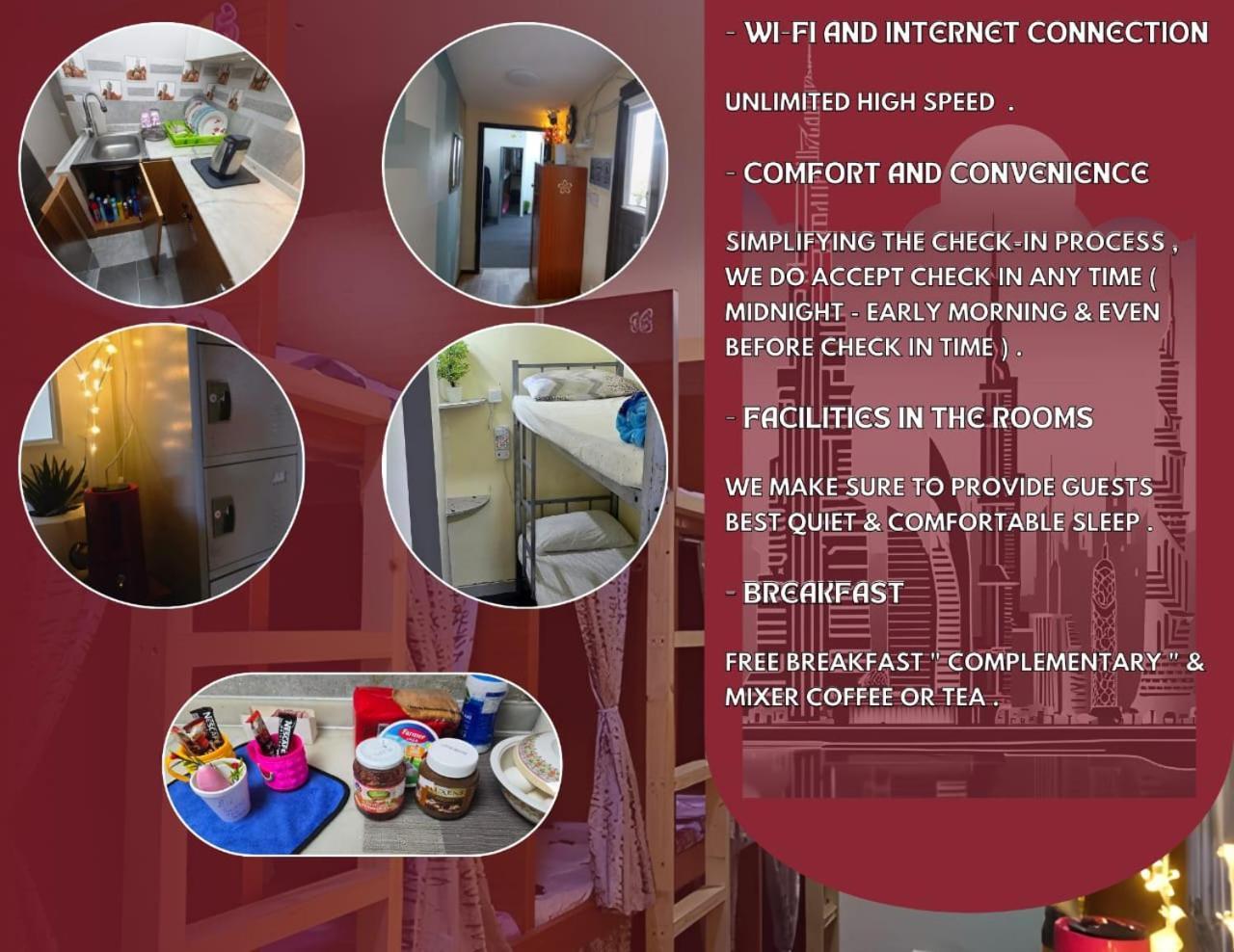 Alharaki Capsule Bed & Breakfast Dubai Exterior foto